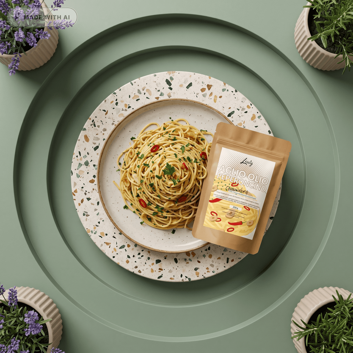 Aglio Olio Peperoncino Gewürz von LESSIG - Delikatess Express
