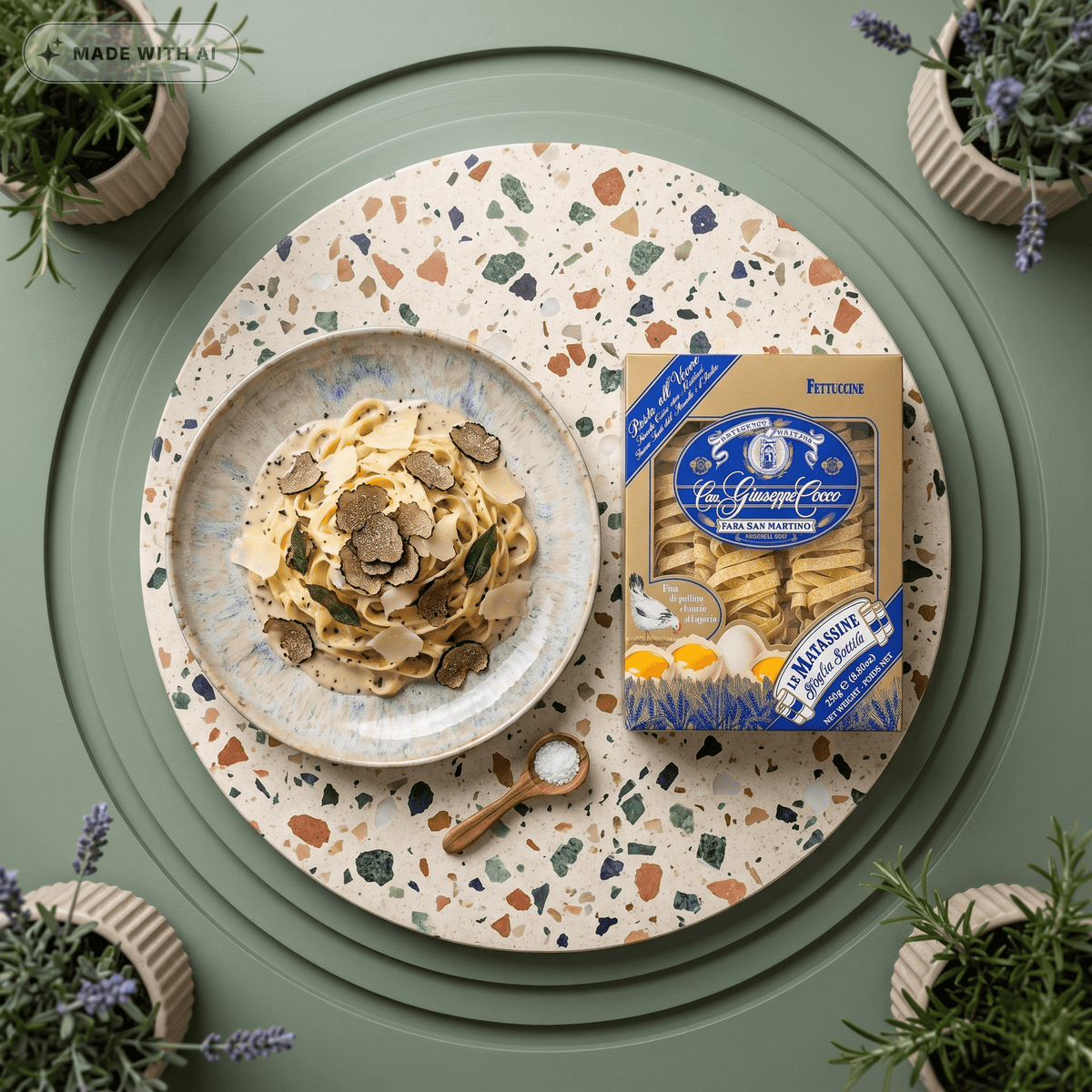 GIUSEPPE COCCO Fettuccine Nr 14 - Authentische italienische Pasta - Delikatess Express