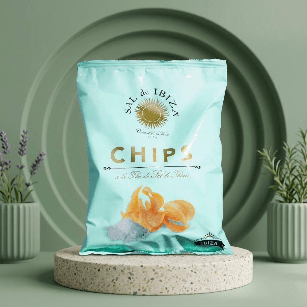 Kartoffelchips mit Sal de Ibiza - Delikatess Express