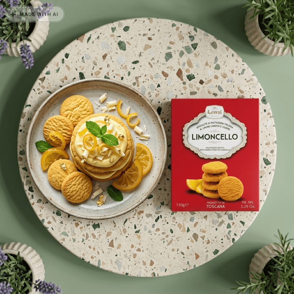 Knusprige Mürbeteigkekse mit erfrischender Limoncello-Note - Delikatess Express