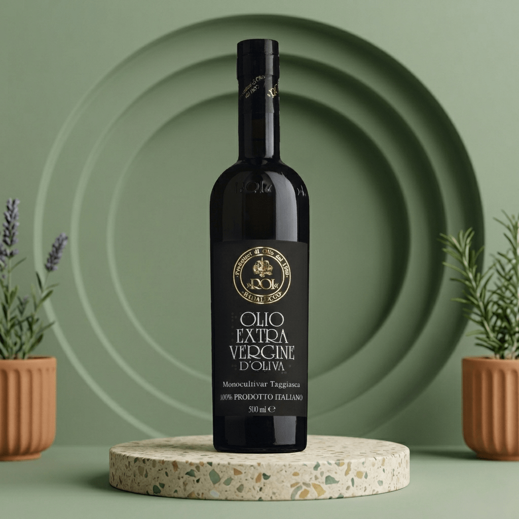 Natives Olivenöl extra Monocultivar Taggiasca - OLIO ROI - Delikatess Express