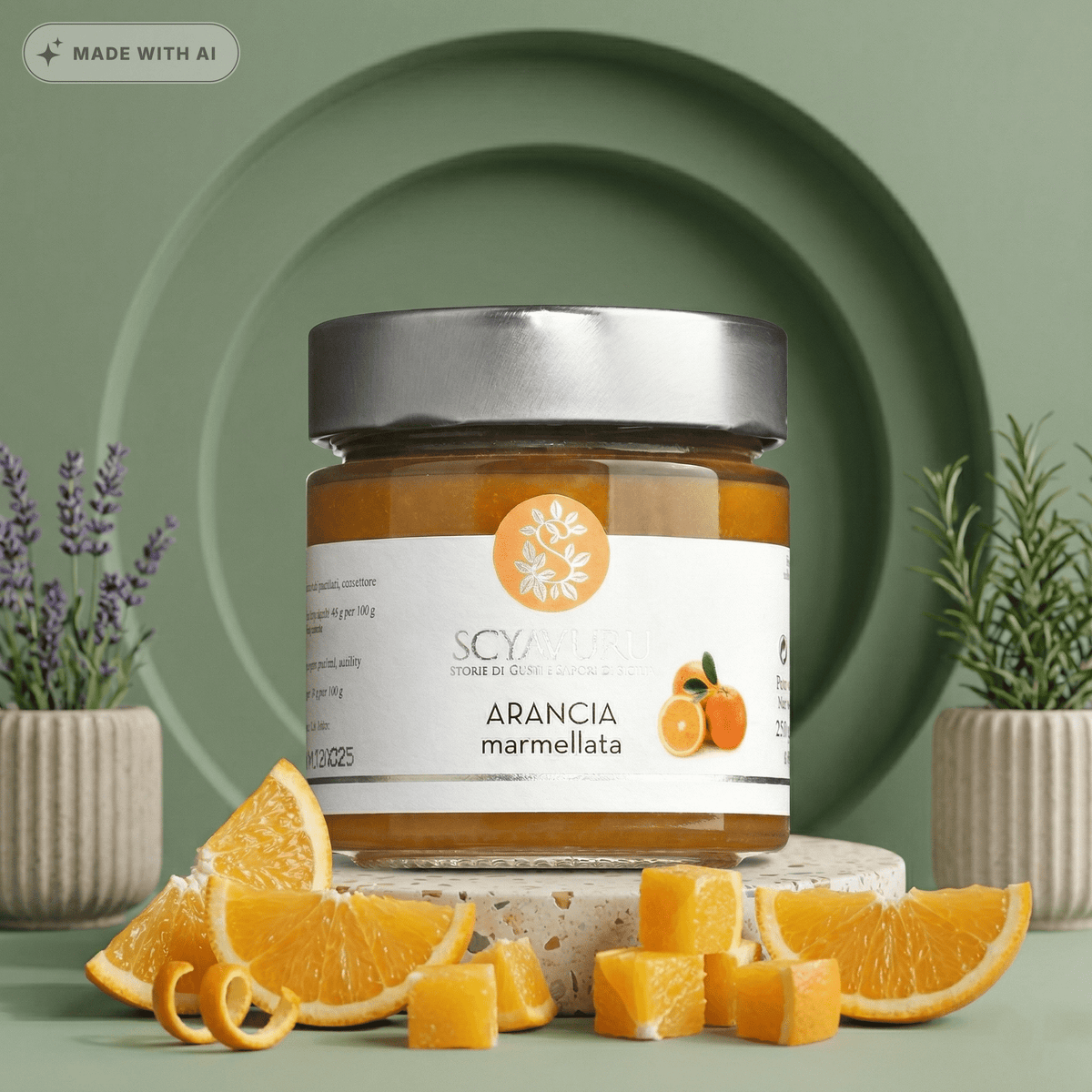 Orangenmarmelade SCYAVURU - aus Italien - Delikatess Express