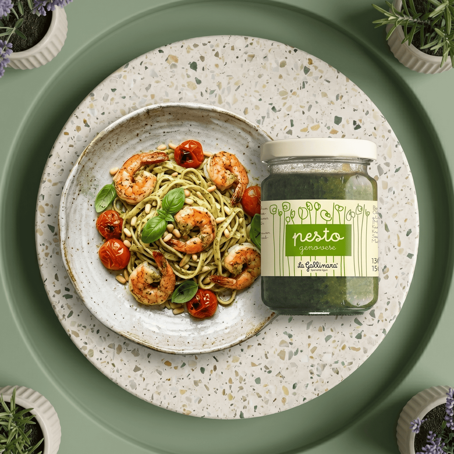 Pesto Genovese - Basilikumpesto nach Genueser Art - Delikatess Express
