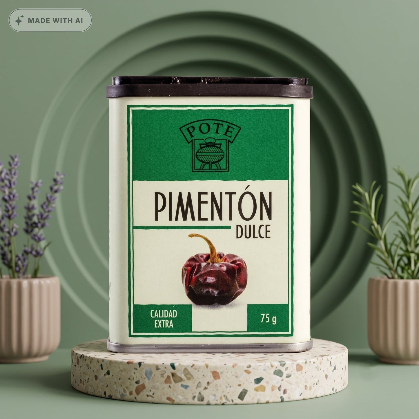 POTE Edelsüß-Paprika 75g – Aromatisches Premium-Gewürz in der Streudose - Delikatess Express
