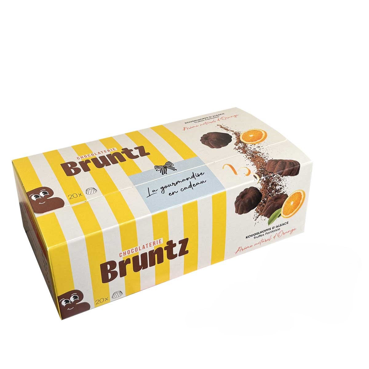 BRUNTZ Kougelhopf Kakaokonfekt Orange 100g – Elsässer Pralinen-Spezialität