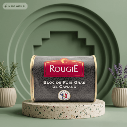 145g Entenleberblock mit Armagnac, Foie Gras de Canard ROUGIE - Delikatess Express