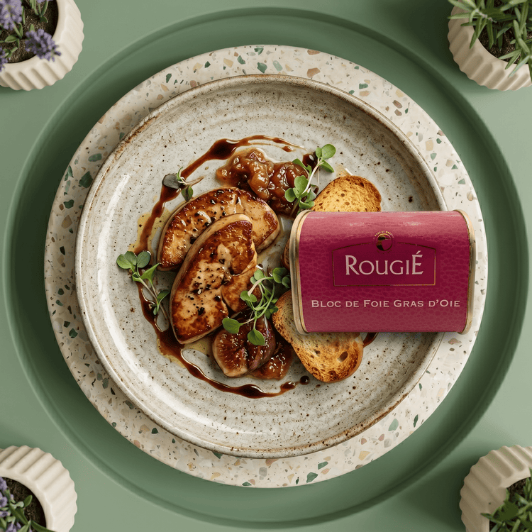 145g Gänsestopfleberblock - Foie Gras von ROUGIE - Delikatess Express
