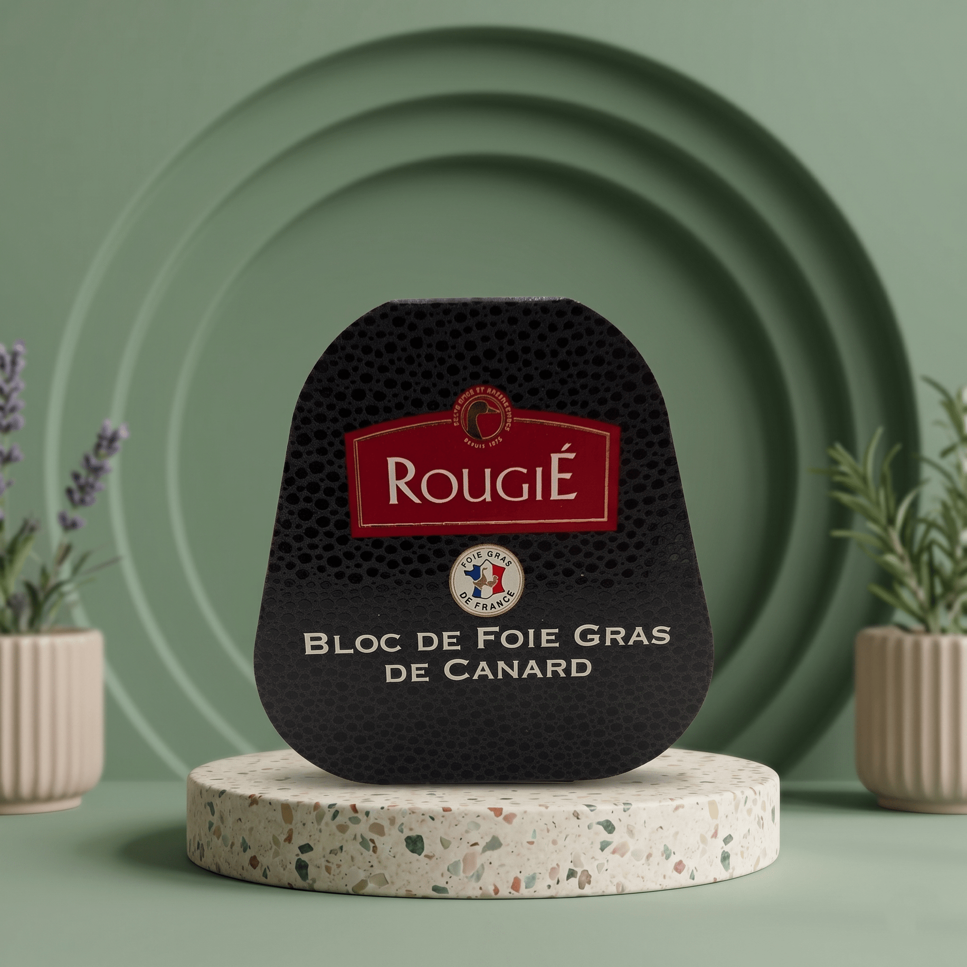 75g Entenleberblock mit Armagnac, Trapez Foie Gras ROUGIE - Delikatess Express
