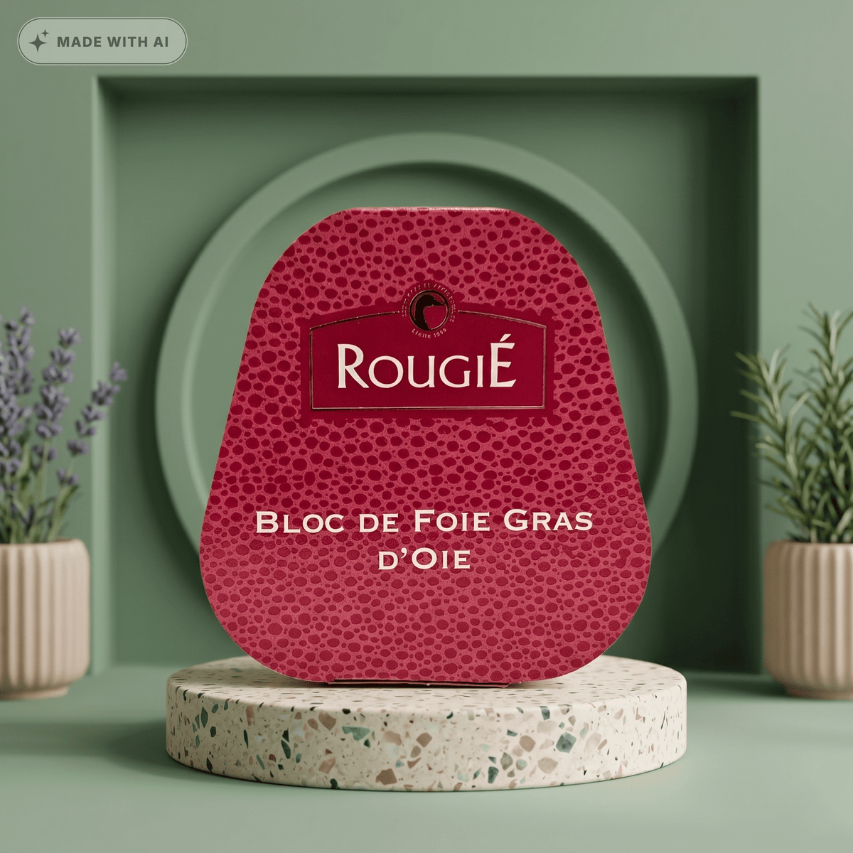 75g Gänsestopfleberblock - Foie Gras - Trapez von ROUGIE - Delikatess Express