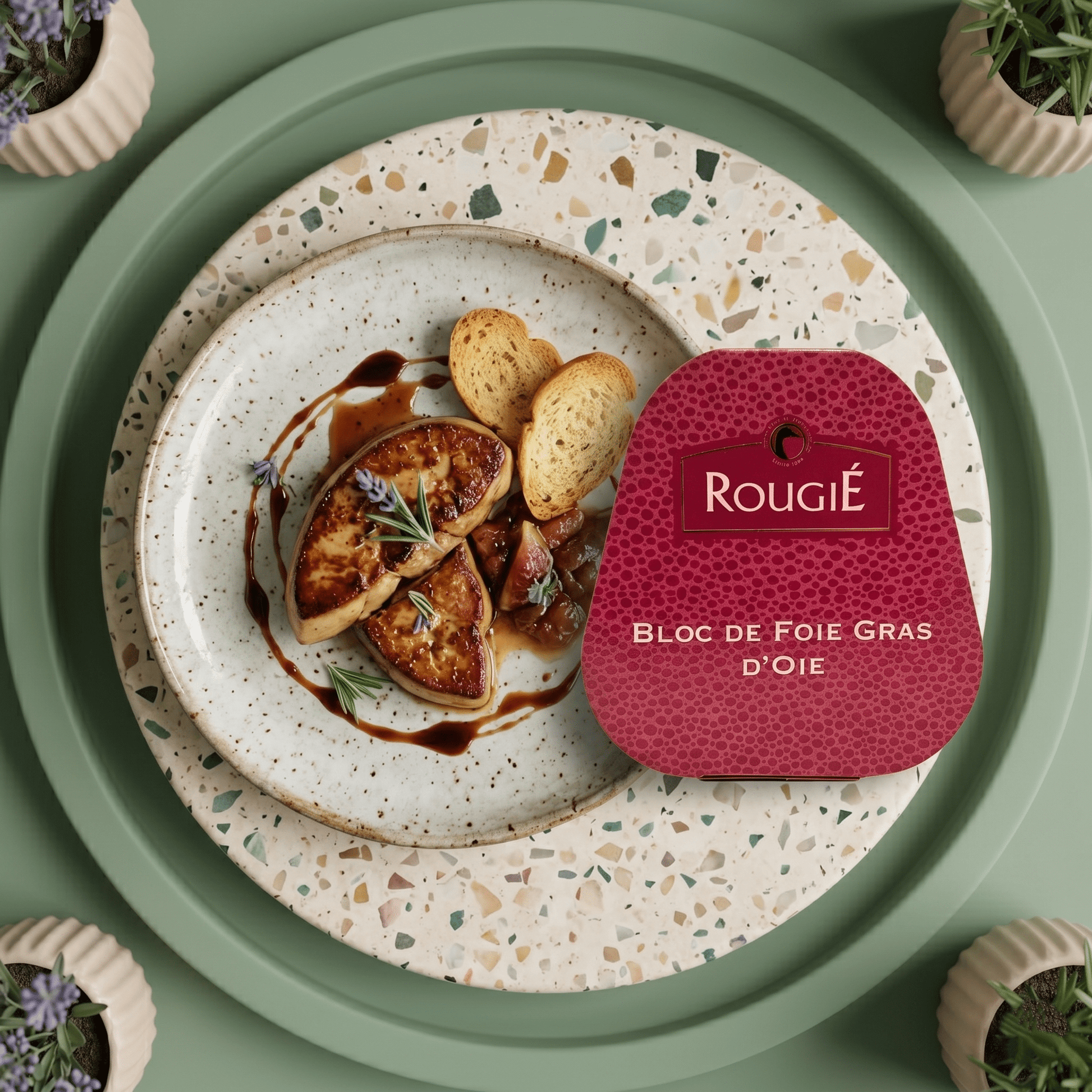 75g Gänsestopfleberblock - Foie Gras - Trapez von ROUGIE - Delikatess Express
