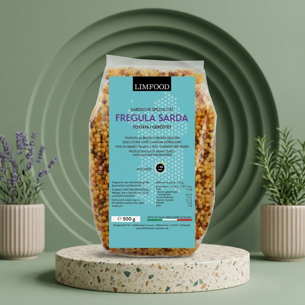 Fregola Sarda Pasta, Kugelpasta Tostada LIMFOOD