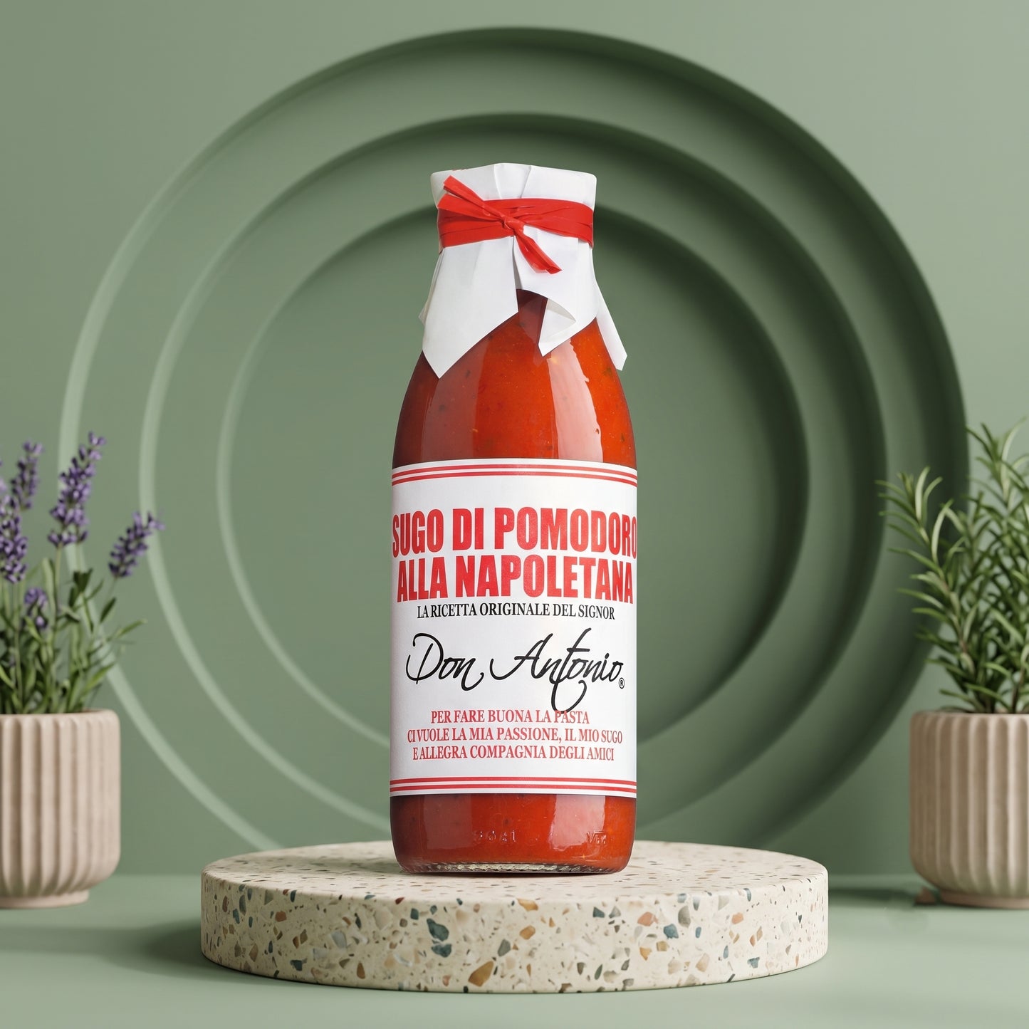 DON ANTONIO Sugo alla Napoletana 480ml – Traditionelle Tomatensauce mit Gemüse