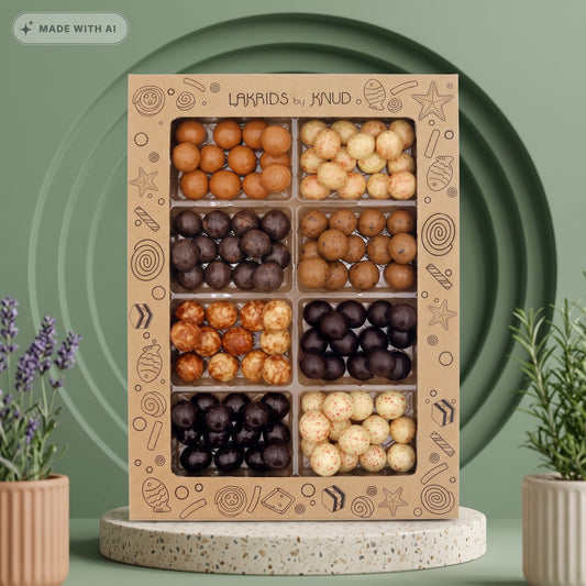 Knud Lakritz Geschenkset Gourmet Selection (500 g) – 8 Schoko-Lakritzkugeln
