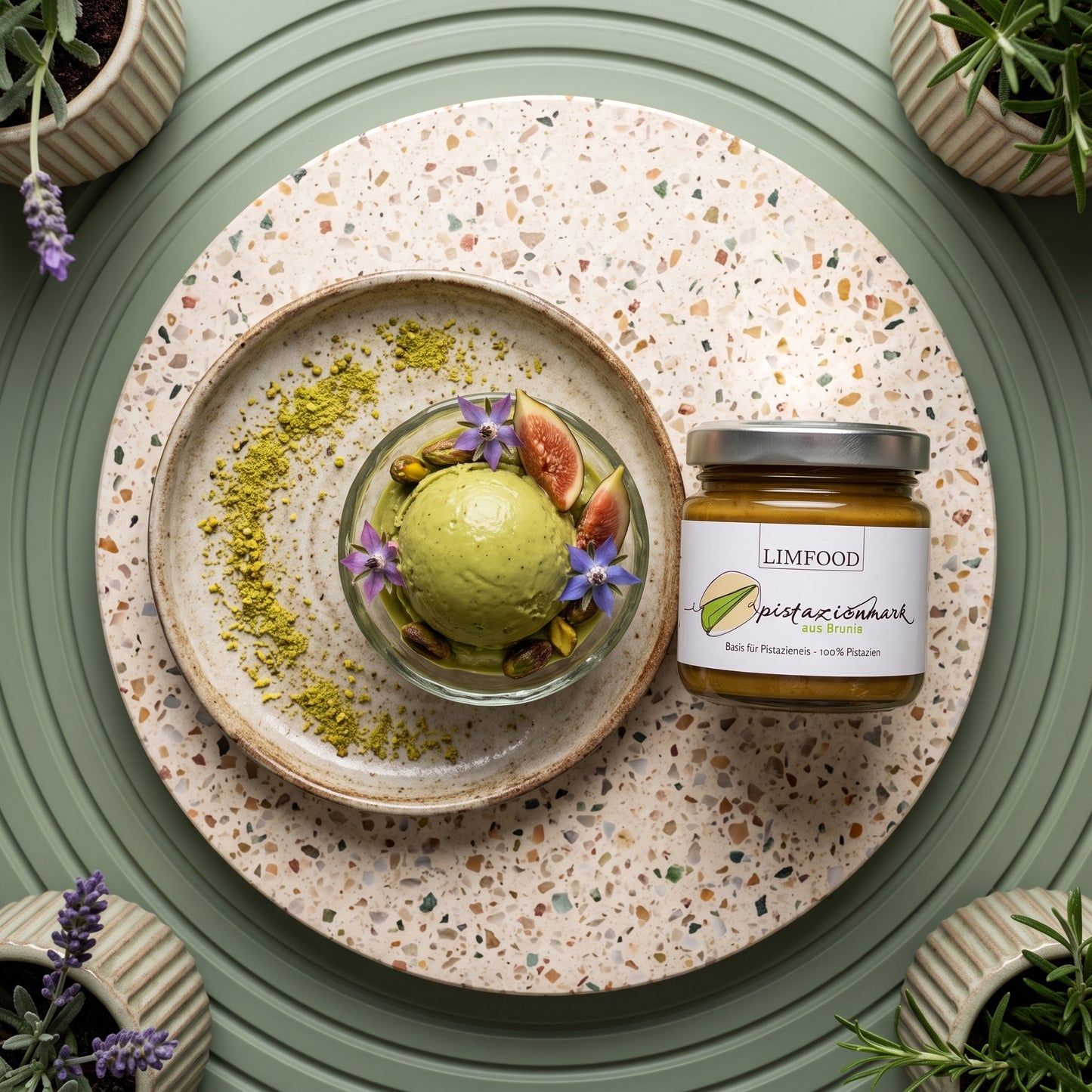LIMFOOD 100% reines Pistazienmark aus Bronte – Premium Pistazienpaste
