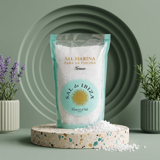SAL DE IBIZA Sal Marina Grano 1000g – Grobes Meersalz aus Ibiza