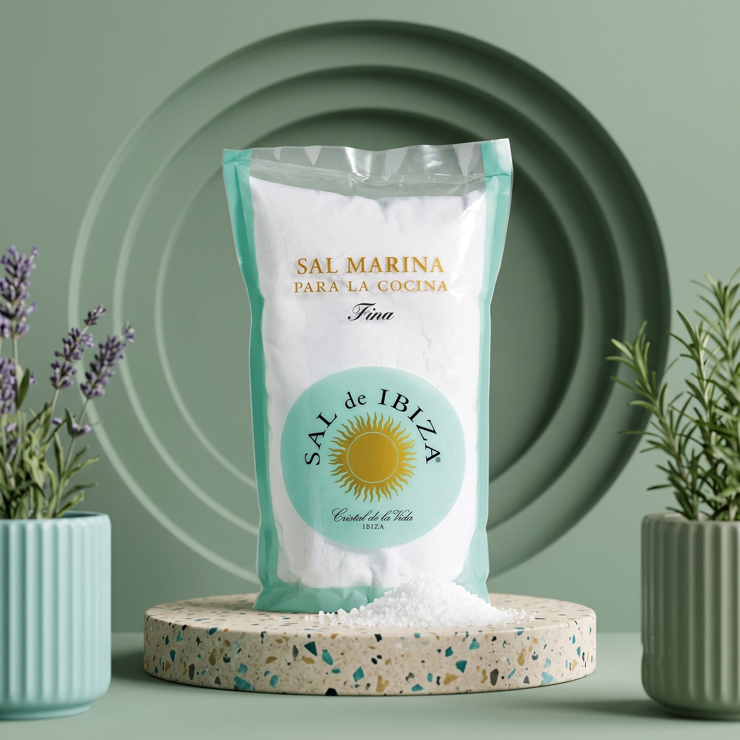 SAL DE IBIZA Sal Marina Fina 1000g – Feines Meersalz aus Ibiza
