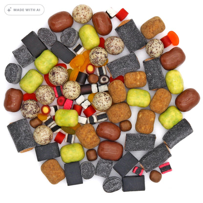 Knud Lakritz Geschenkset Bunte Vielfalt (550 g) – 8 Gourmet-Spezialitäten - Delikatess Express