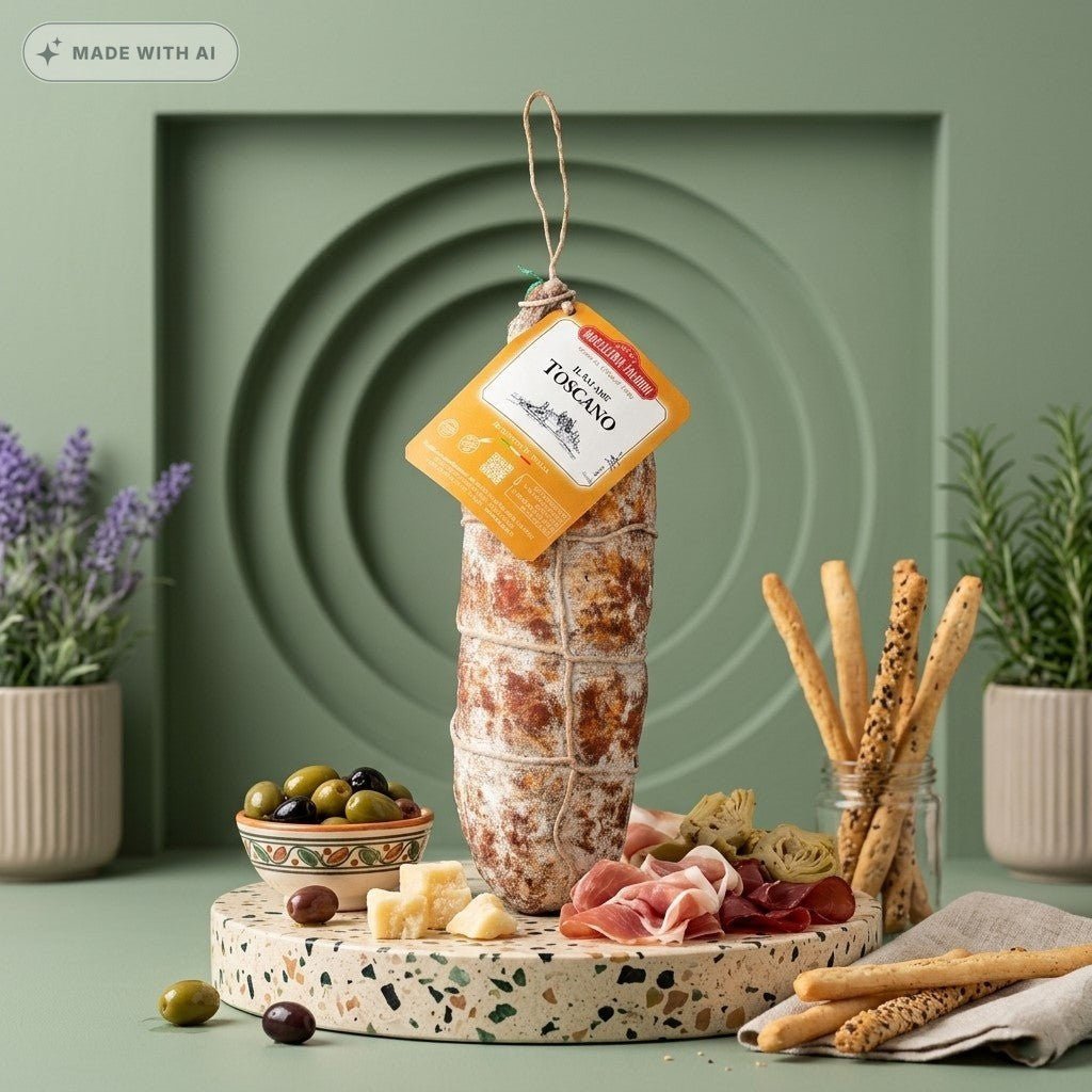 Authentische toskanische Salami - Salame Classico Toscano FALORNI - Delikatess Express
