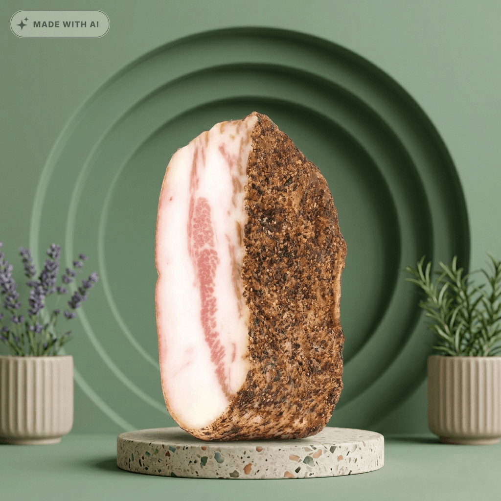 Authentisches Guanciale - Luftgetrocknete Schweinebacke aus Italien - Delikatess Express