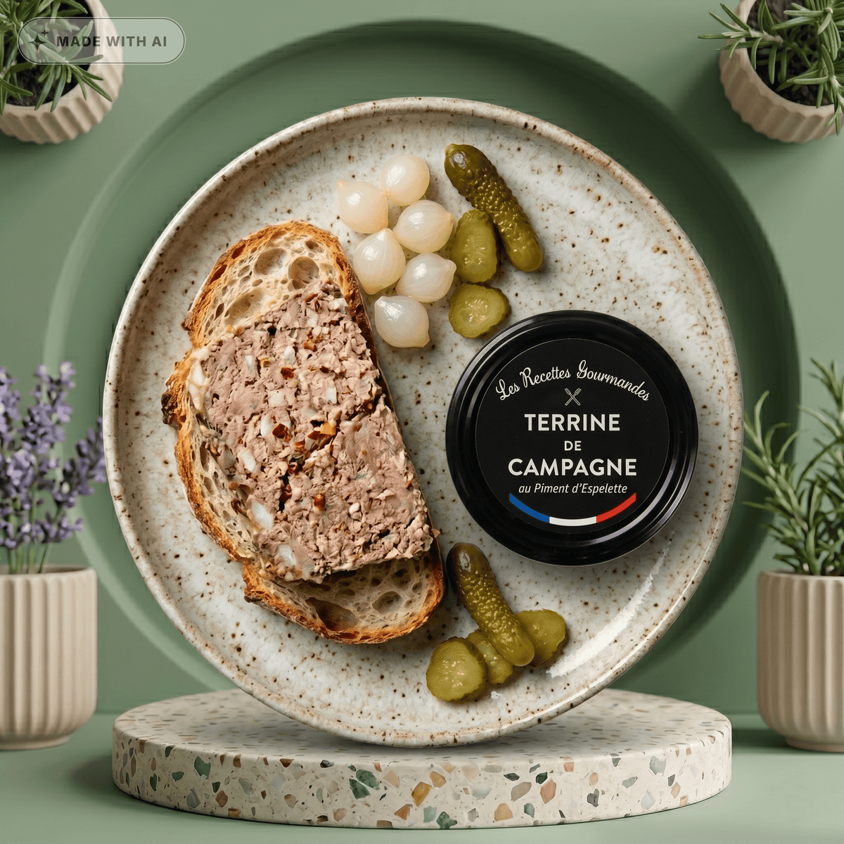 Bauerterrine mit Espelette Pfeffer - LES RECETTES GOURMANDES - Delikatess Express