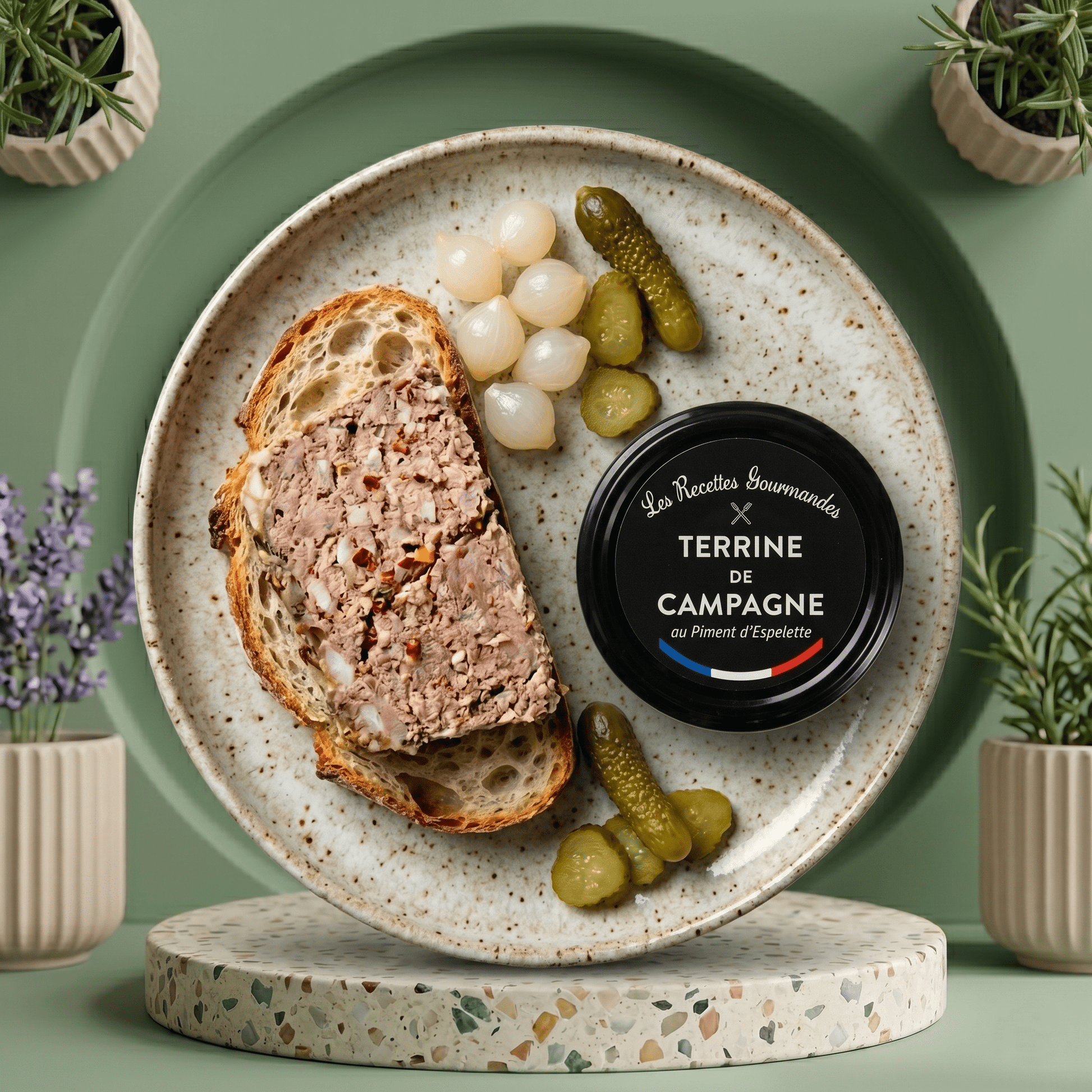 Bauerterrine mit Espelette Pfeffer - LES RECETTES GOURMANDES - Delikatess Express