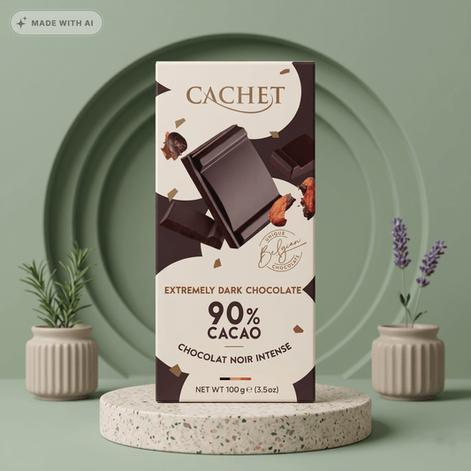 Bitterschokolade 90% von CACHET - Delikatess Express
