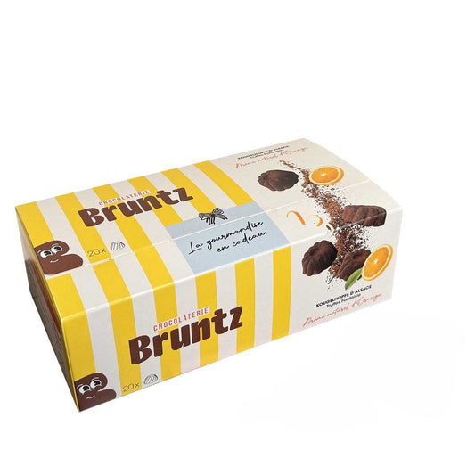 BRUNTZ Kougelhopf Kakaokonfekt Orange 100g – Elsässer Pralinen-Spezialität - Delikatess Express