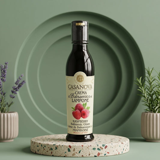 CASANOVA Balsamico Creme Himbeere – Fruchtige Premium-Gourmetcreme - Delikatess Express