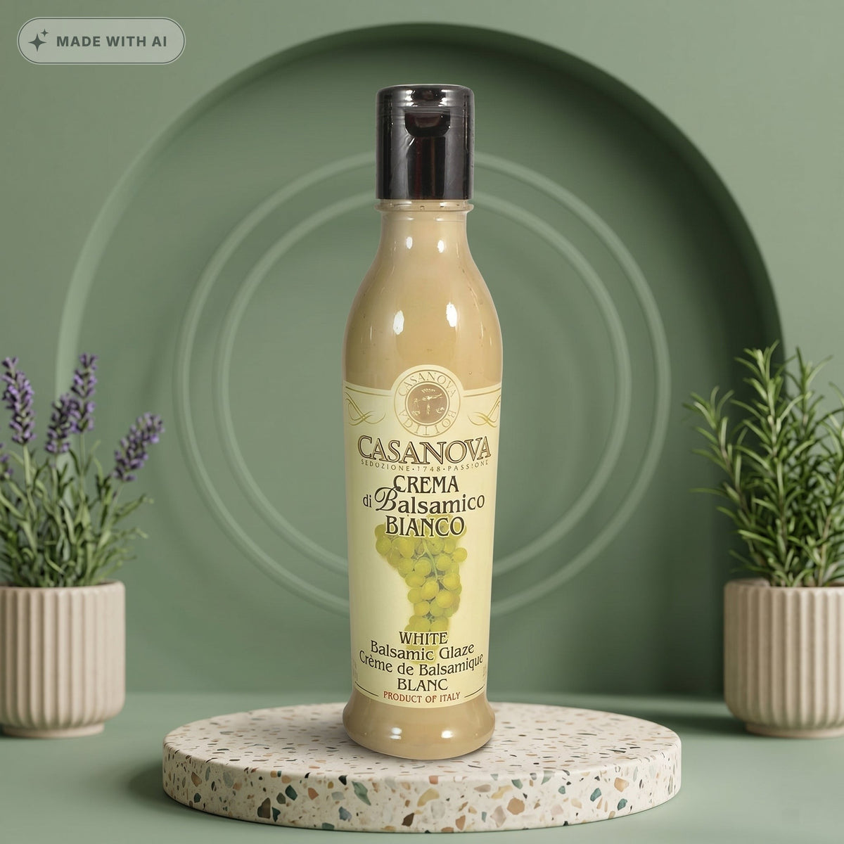 CASANOVA Weiße Crema Gewürzzubereitung 220g – Milde Premium-Gourmetcreme - Delikatess Express