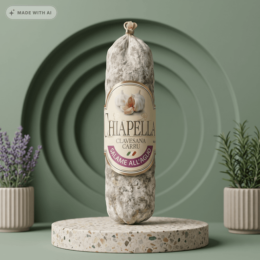 CHIAPELLA Knoblauchsalami - intensiver Geschmack mit Knoblauch - Delikatess Express