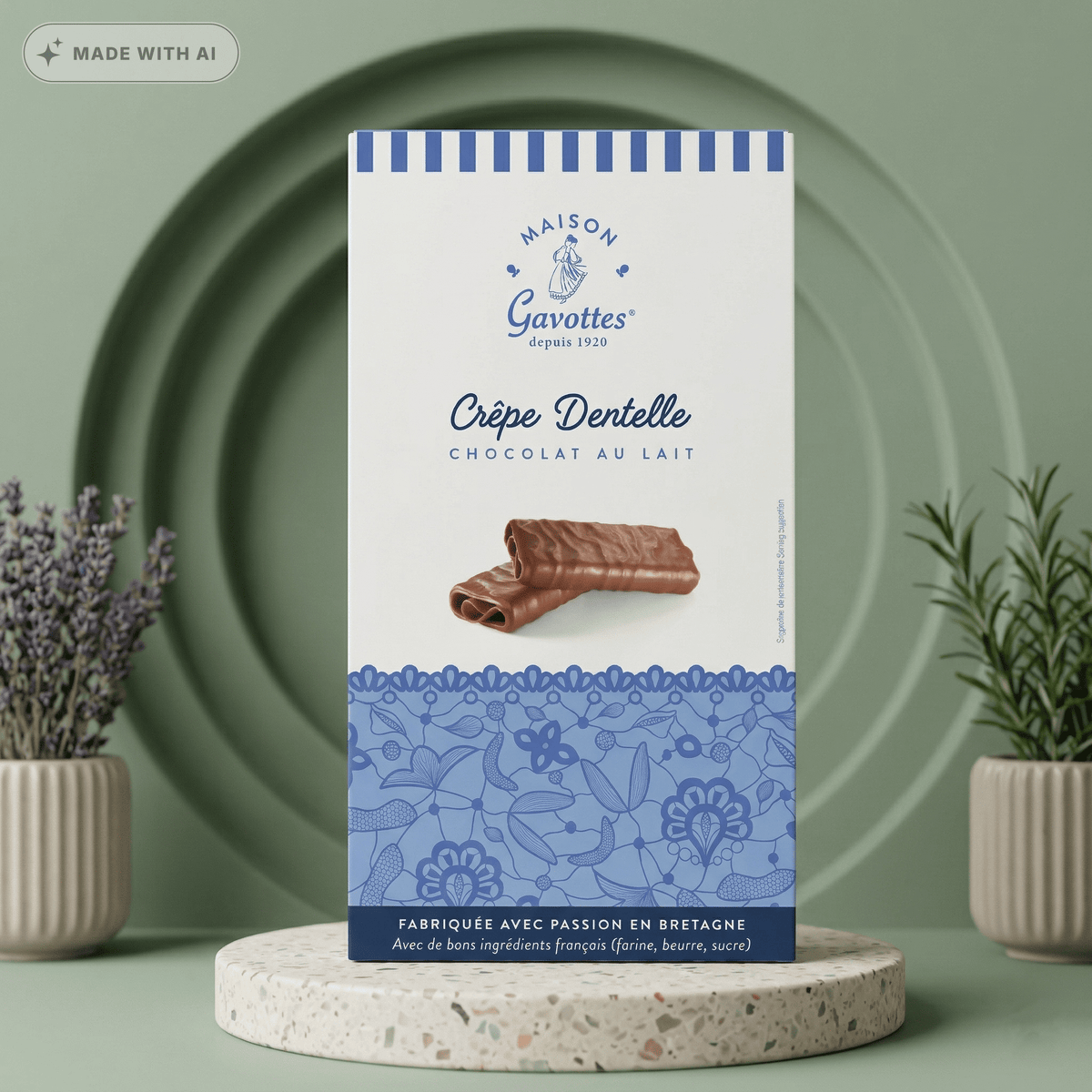 Crêpes Dentelles mit Milchschokolade von MAISON GAVOTTES - Delikatess Express