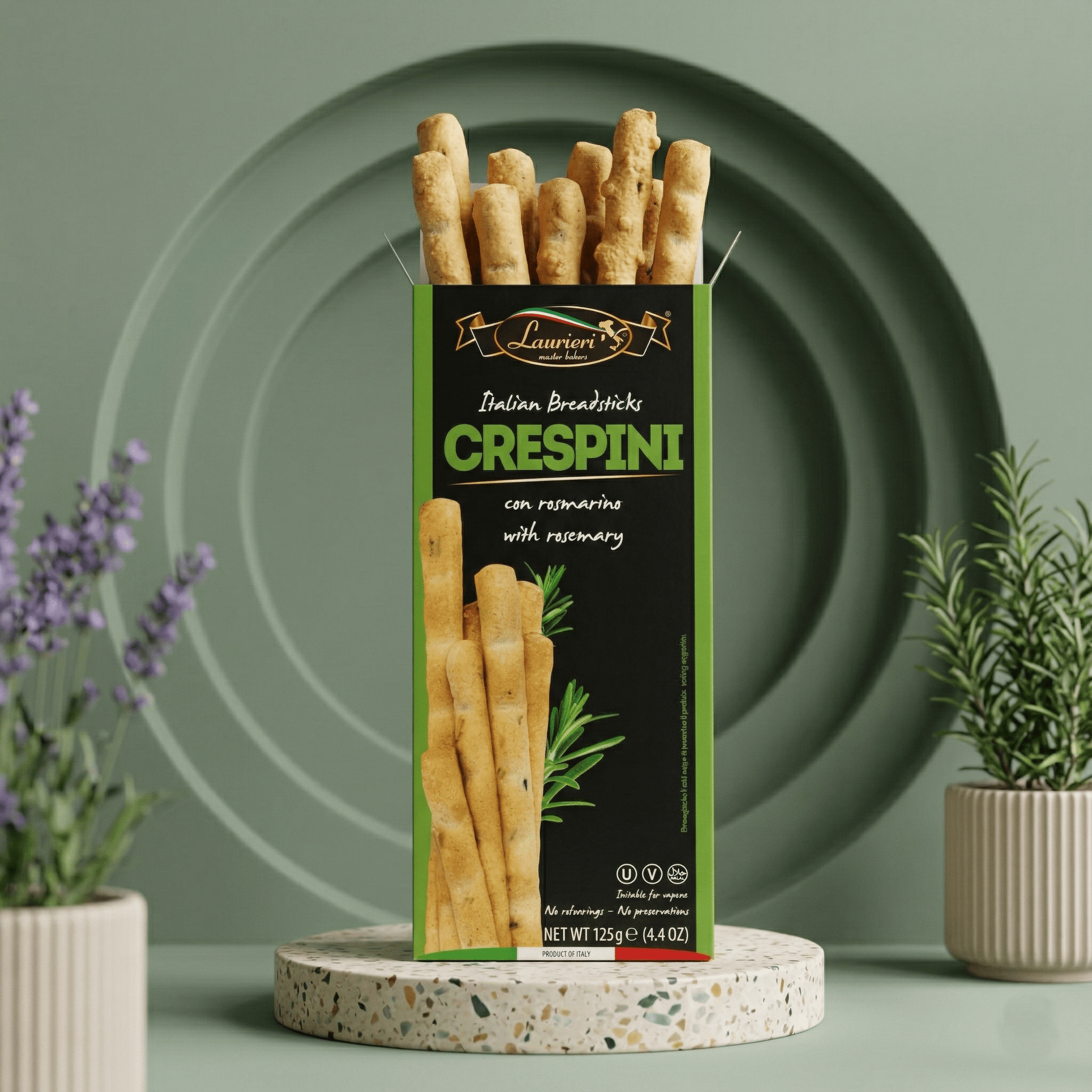Crespini - Grissini Rosmarin 125g - Delikatess Express