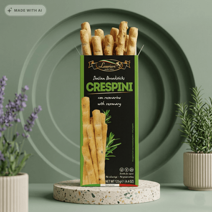 Crespini - Grissini Rosmarin 125g - Delikatess Express