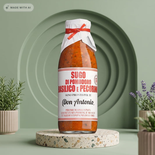 DON ANTONIO Sugo al Basilico e Pecorino – Tomatensauce mit Basilikum & Schafskäse - Delikatess Express