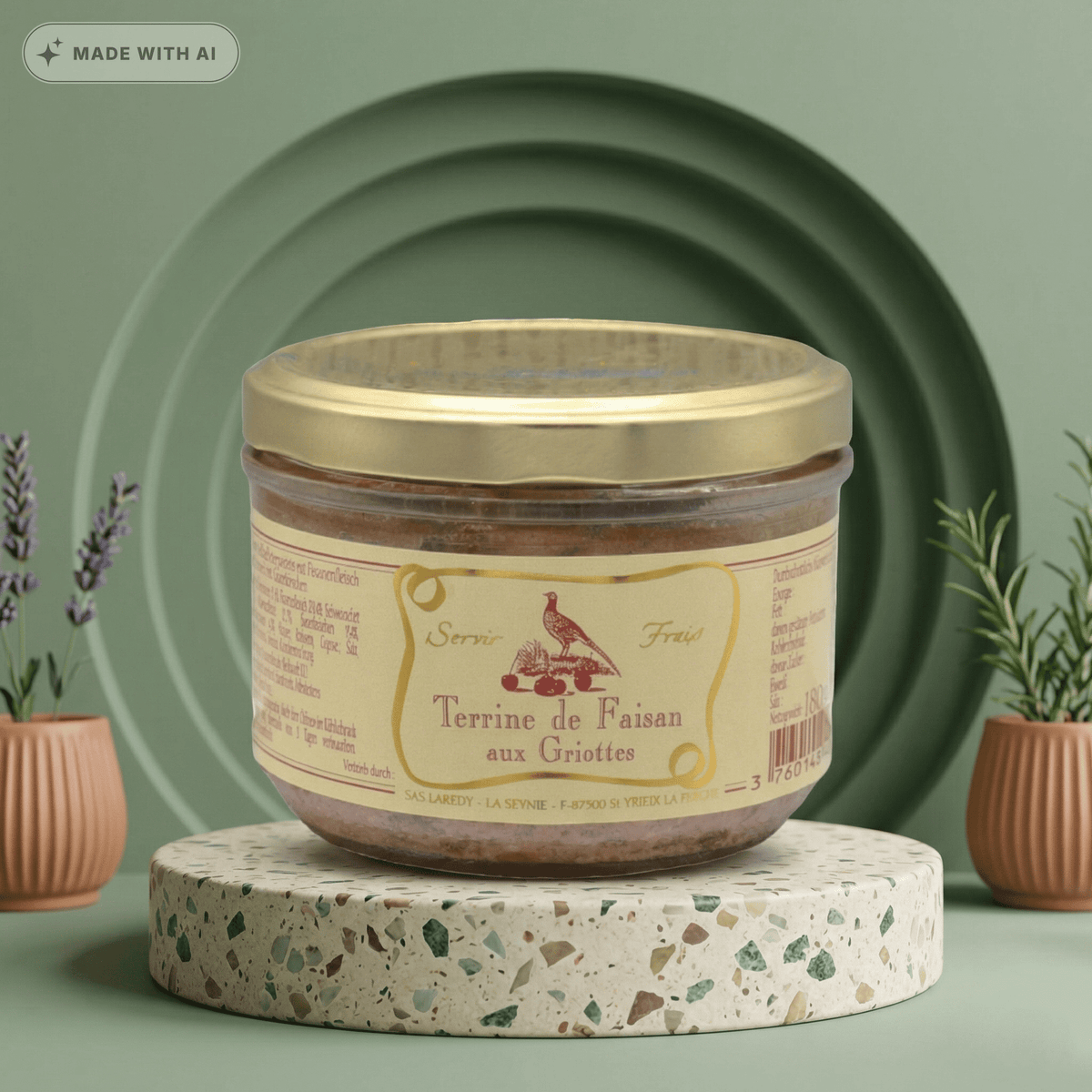 Fasan Terrine mit Sauerkirschen LAREDY - Delikatess Express