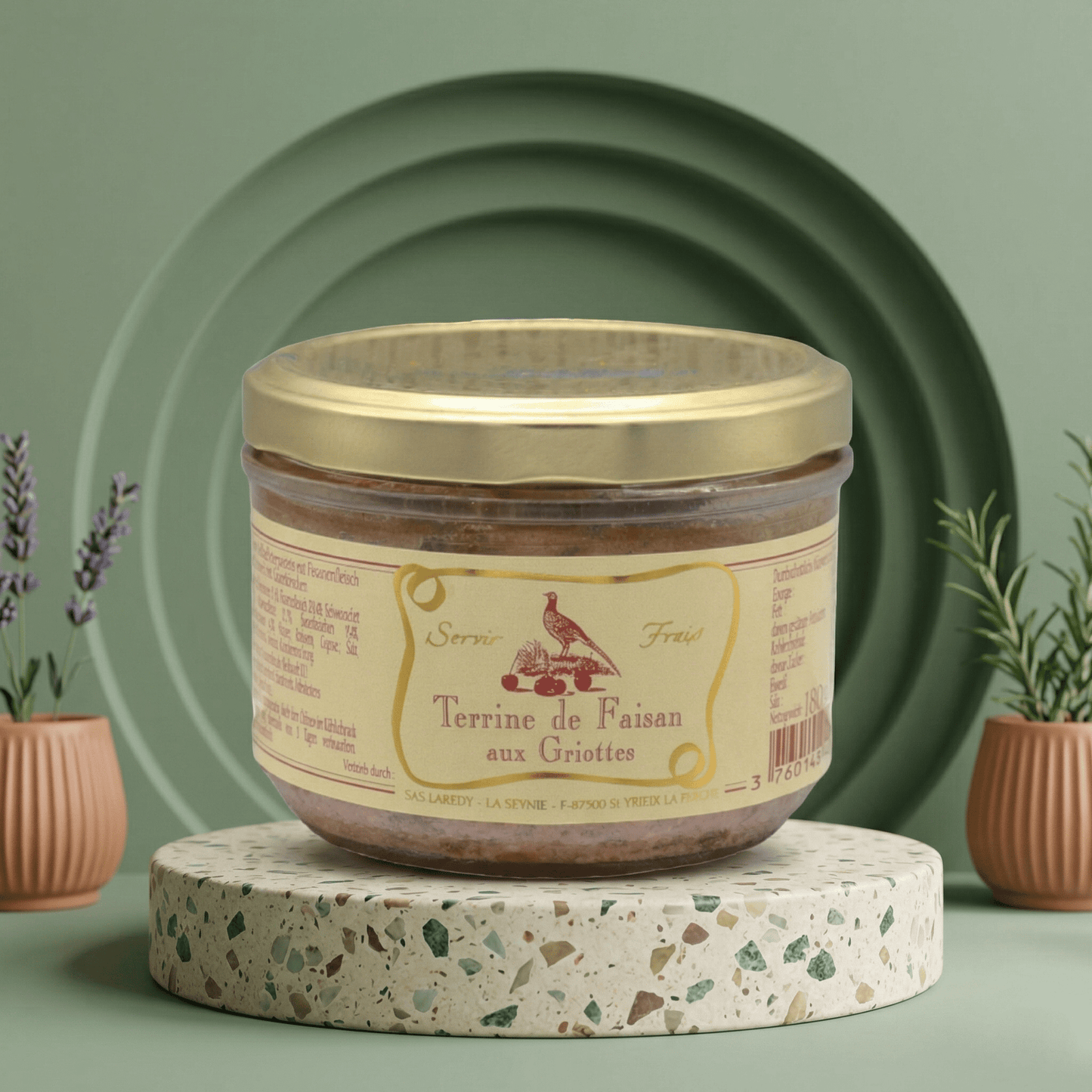 Fasan Terrine mit Sauerkirschen LAREDY - Delikatess Express
