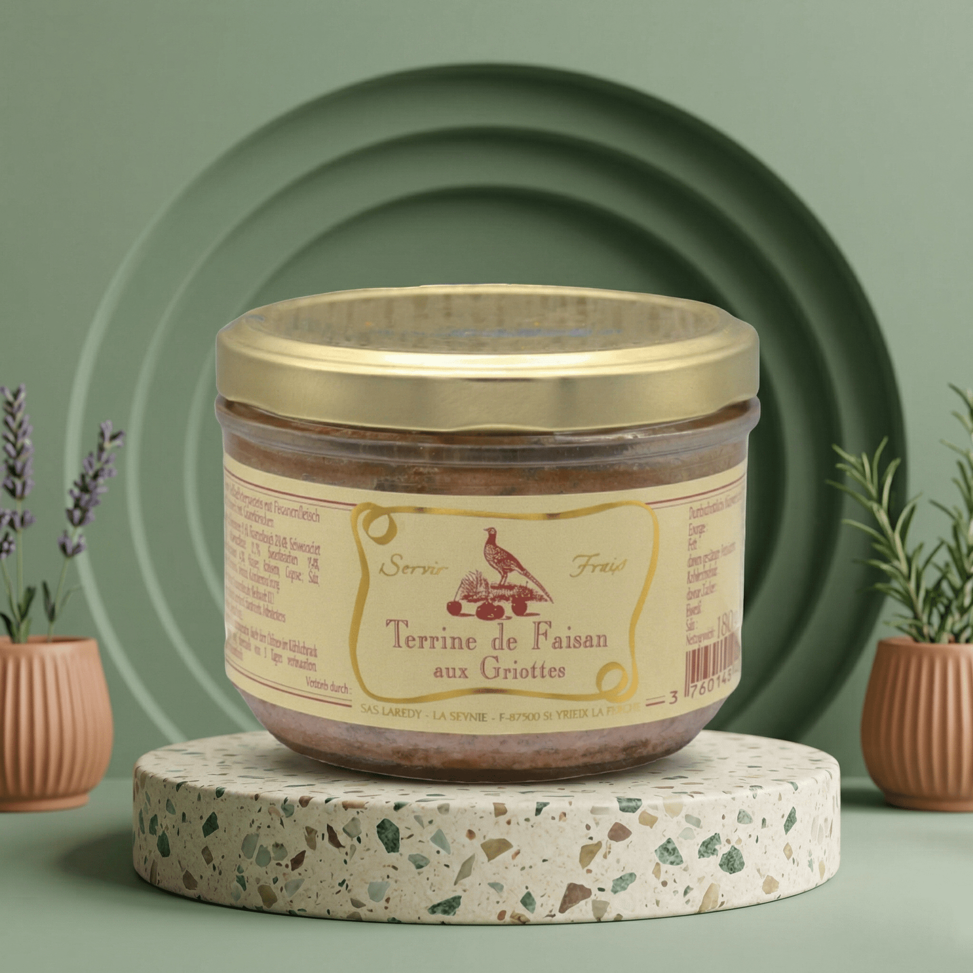 Fasan Terrine mit Sauerkirschen LAREDY - Delikatess Express