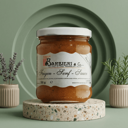 Feigensauce mit Senfgeschmack - Salsa di fichi - Delikatess Express