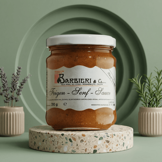 Feigensauce mit Senfgeschmack - Salsa di fichi - Delikatess Express