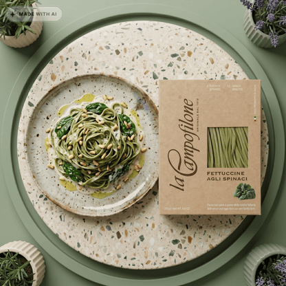 Fettuccine - Spinat - Eierbandnudeln von CAMPOFILONE - Delikatess Express