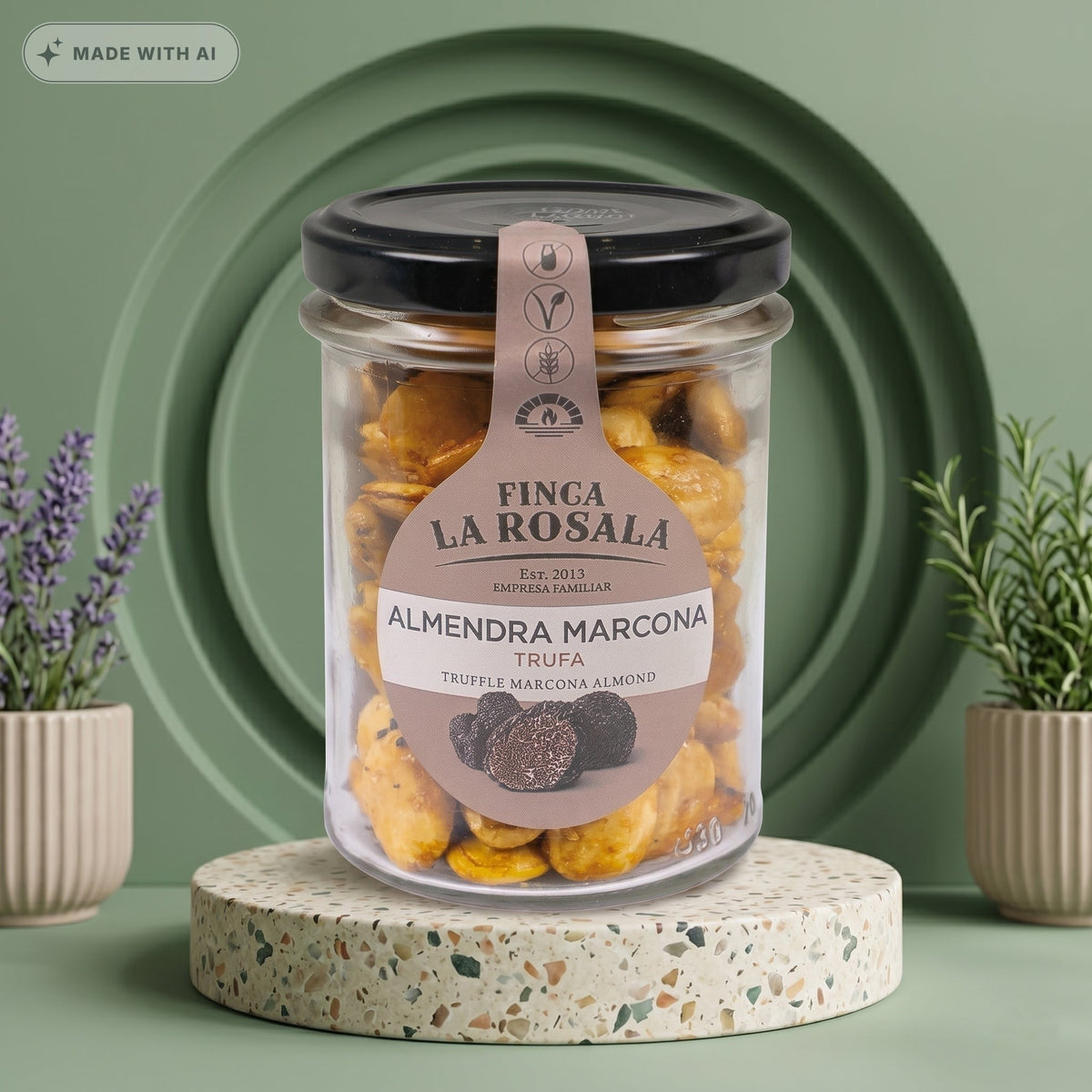 FINCA LA ROSALA Marcona Mandeln – Trüffel (90g) - Delikatess Express