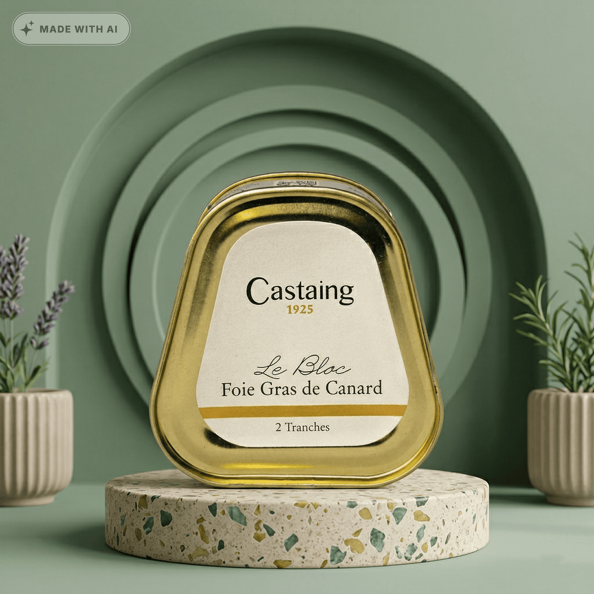 Foie Gras Enten-Block Trapeze CASTAING - Delikatess Express