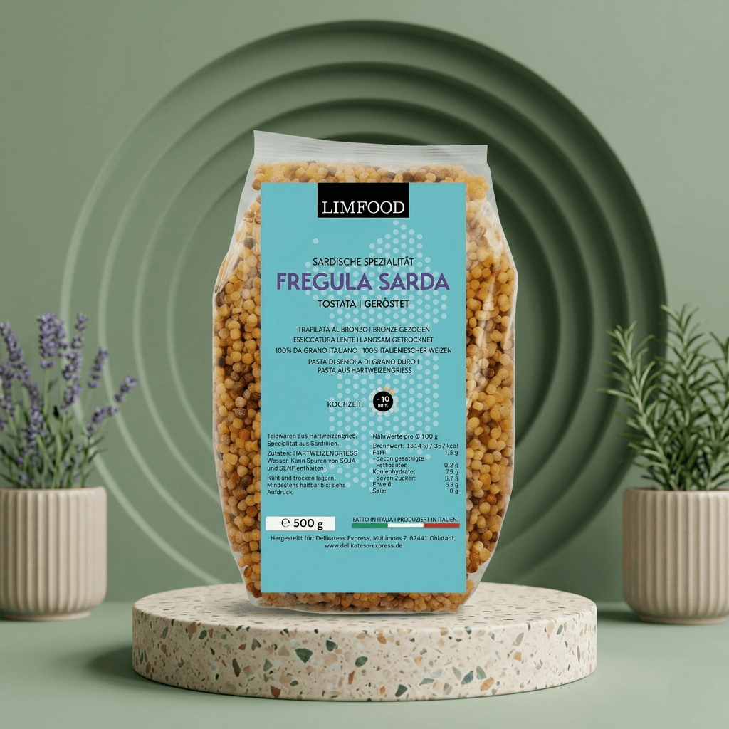 Fregola Sarda Pasta, Kugelpasta Tostada LIMFOOD - Delikatess Express