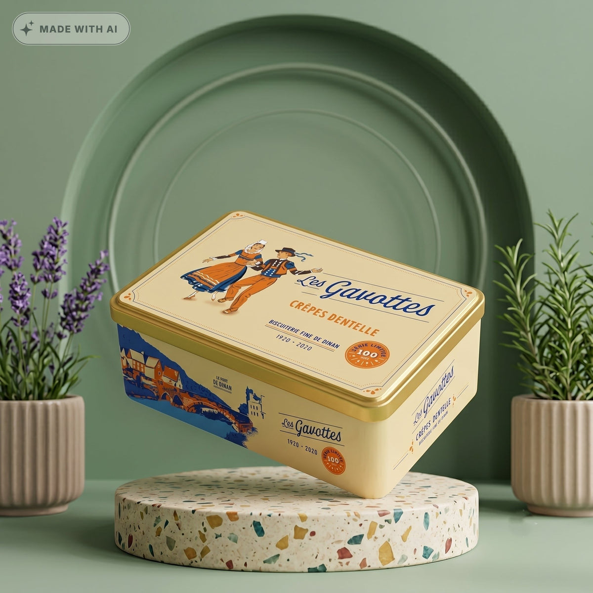 GAVOTTES Crêpes Dentelles 200g in Nostalgie-Blechdose – Französisches Premium-Knuspergebäck - Delikatess Express