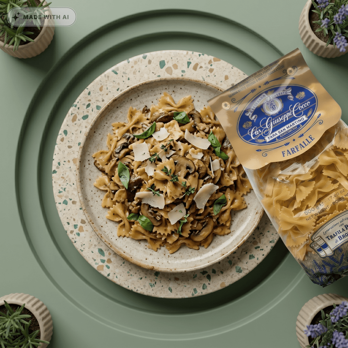 GIUSEPPE COCCO Farfalle Nudeln - Italienische Tradition - Delikatess Express