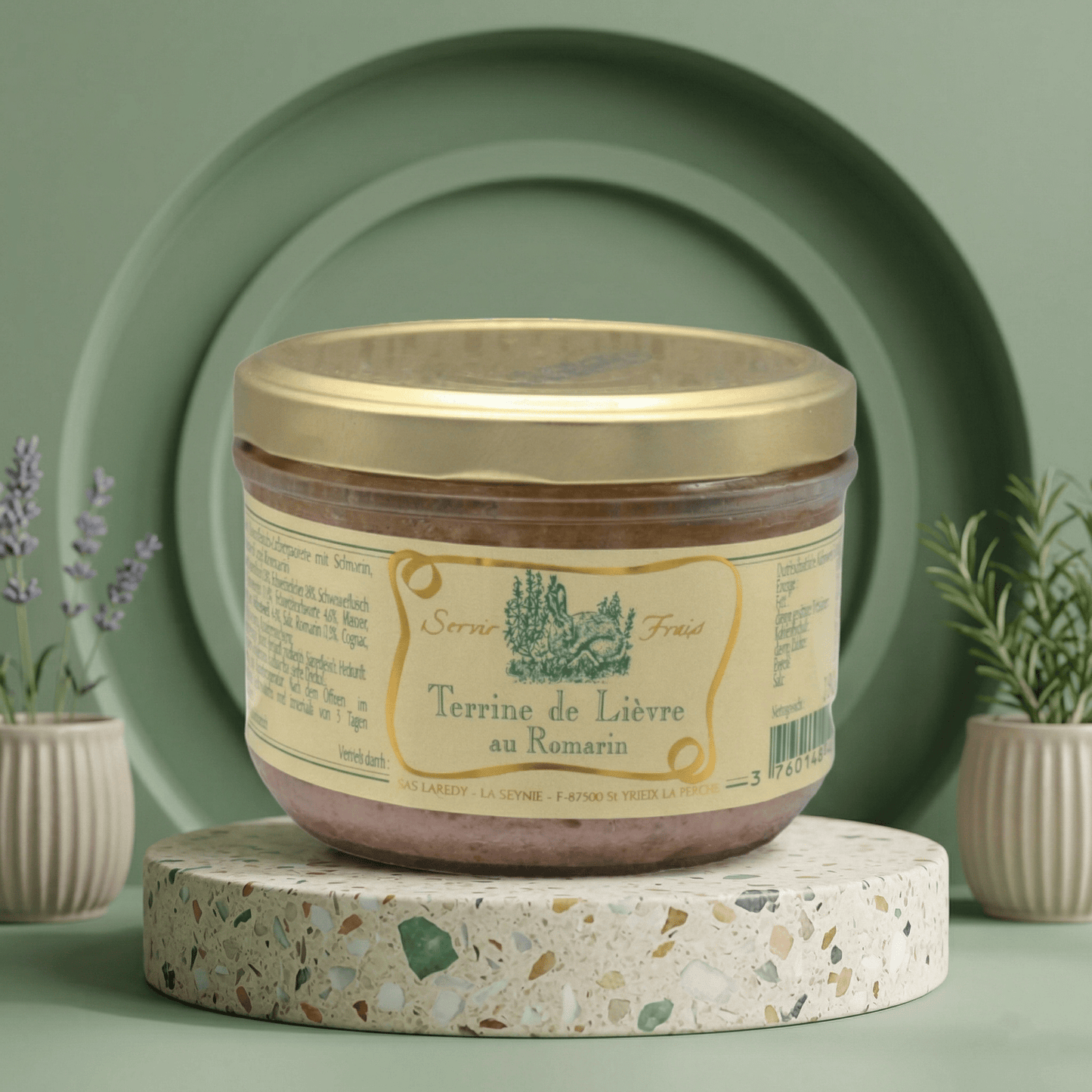 Hasenterrine mit Rosmarin LAREDY - Delikatess Express