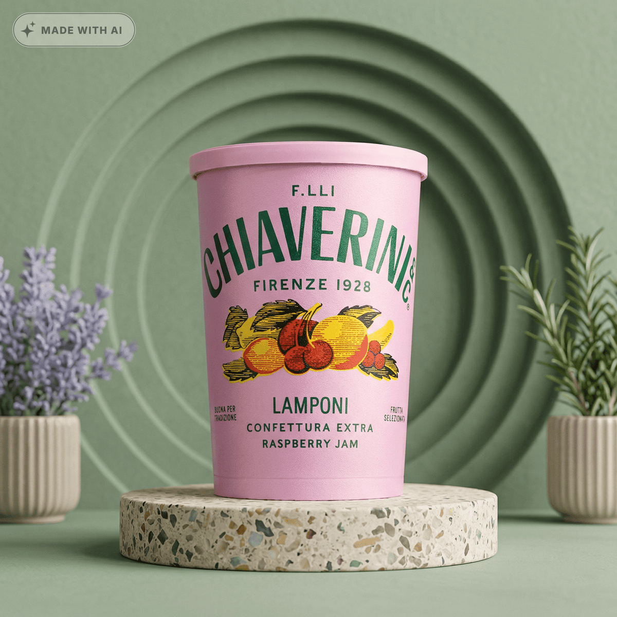 Himbeerkonfitüre - Confettura extra di Lamponi von Chiaverini - Delikatess Express
