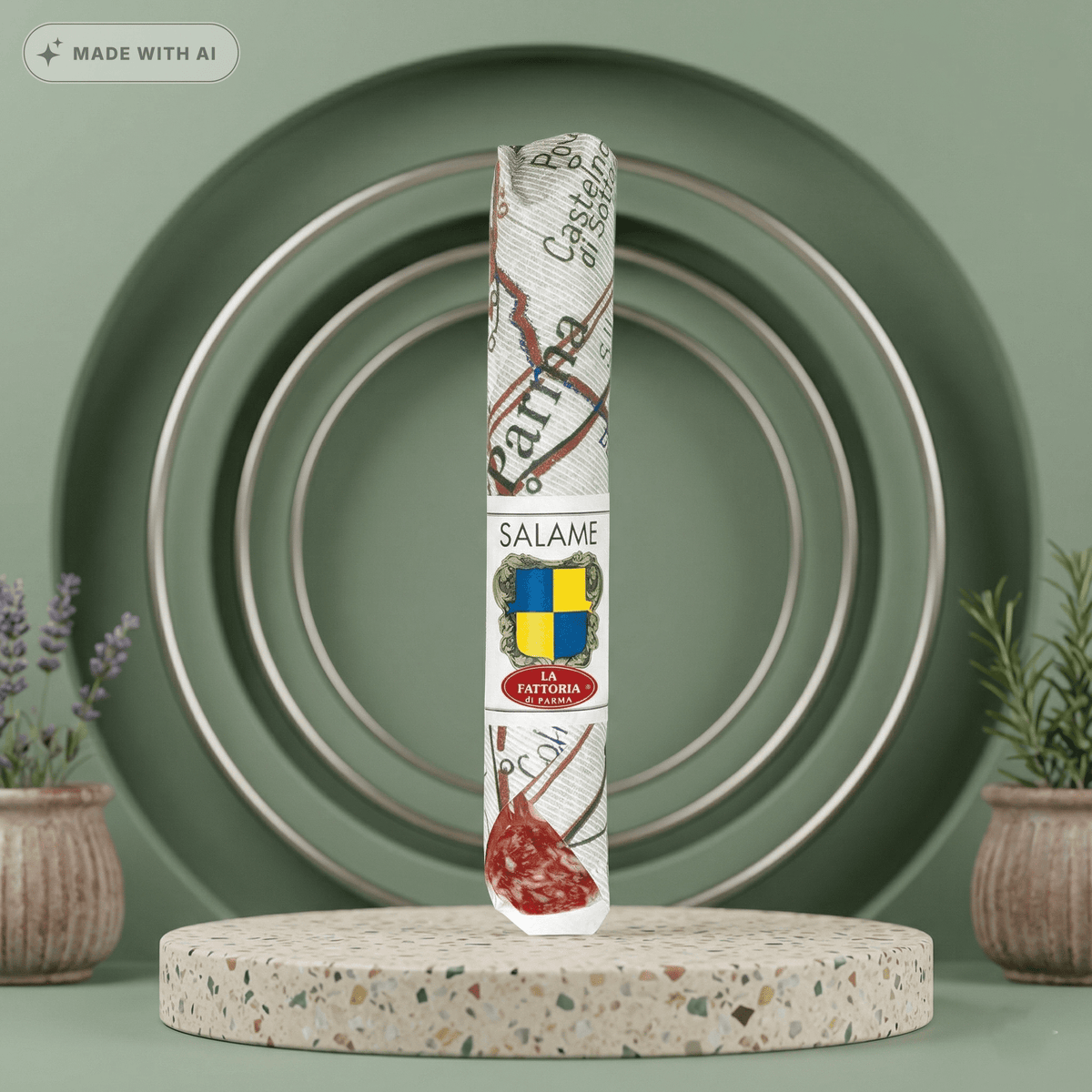 Italienische Salami - 'della Fattoria' - LA FATTORIA DI PARMA - Delikatess Express