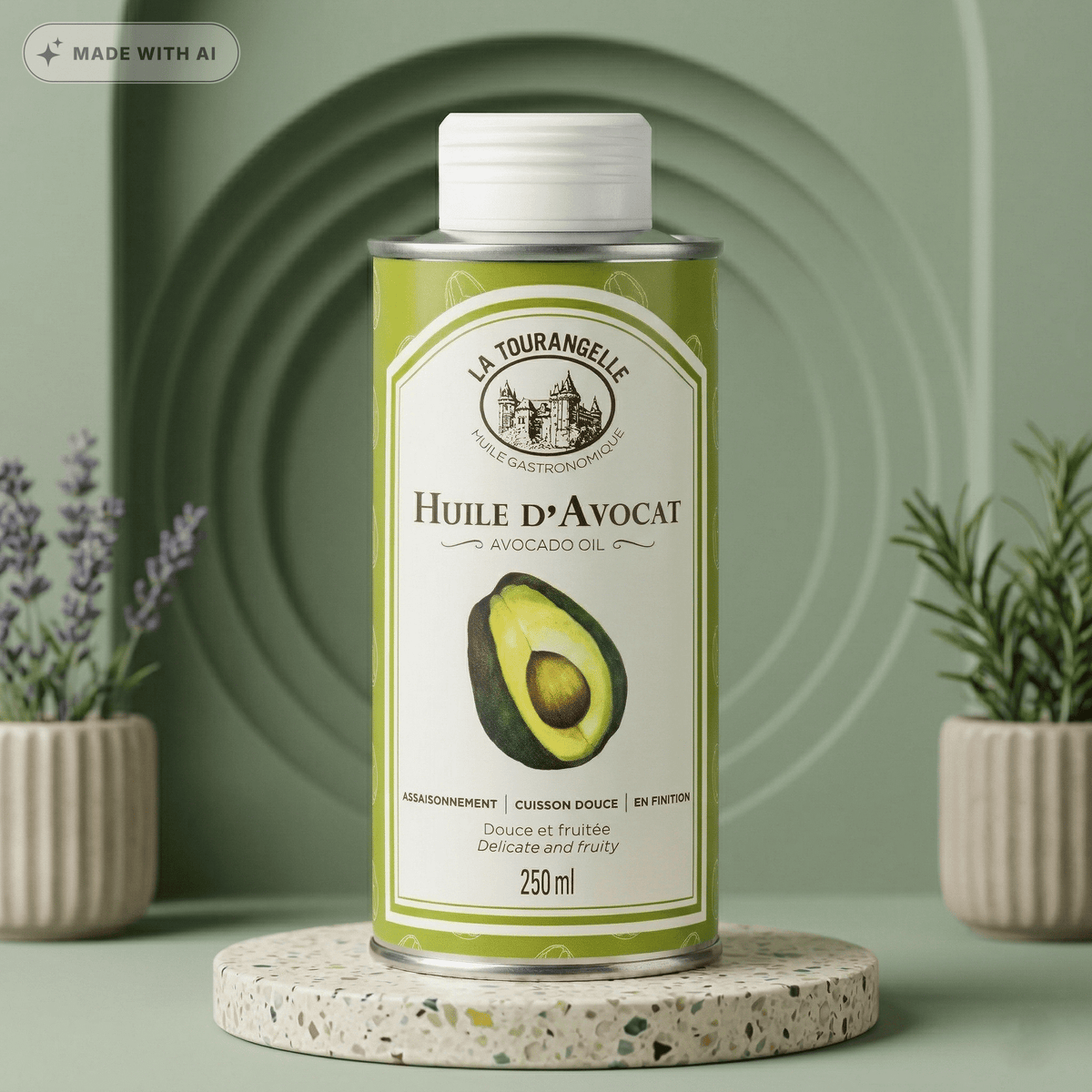 Kaltgepresstes natives Avocado Öl von LA TOURANGELLE - Delikatess Express