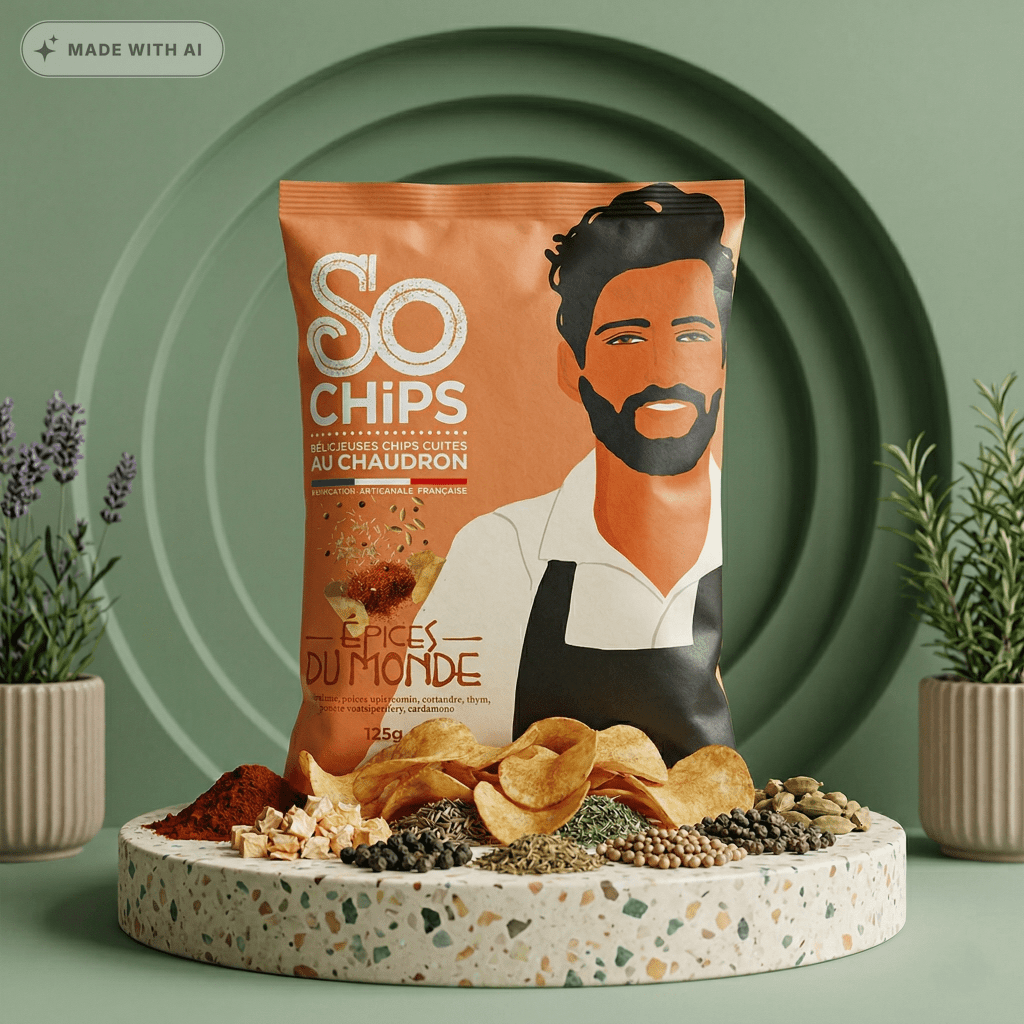 Kartoffelchips mit Gewürzen der Welt - SO CHIPS - Delikatess Express